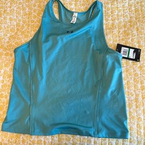 Under armour large fitted tank - teal